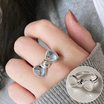 Vintage Style Bow Knot Copper Plating Open Rings