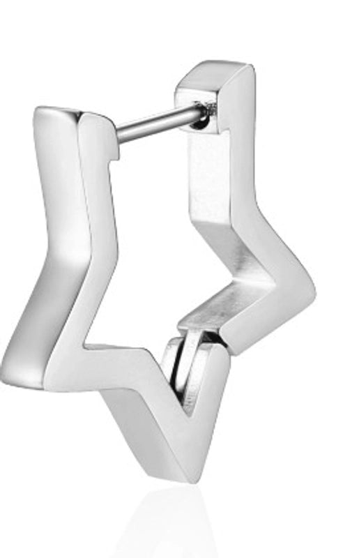 1 Piece Fashion Square Star Heart Shape 201 Stainless Steel 18K Gold Plated Earrings