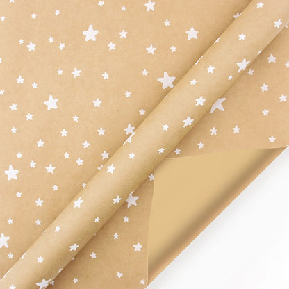 Christmas Cute Snowflake Elk Kraft Paper Party Gift Wrapping Supplies