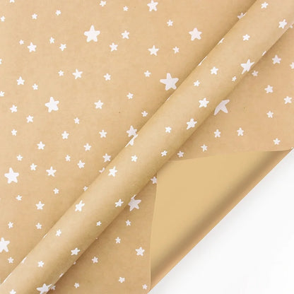Christmas Cute Snowflake Elk Kraft Paper Party Gift Wrapping Supplies