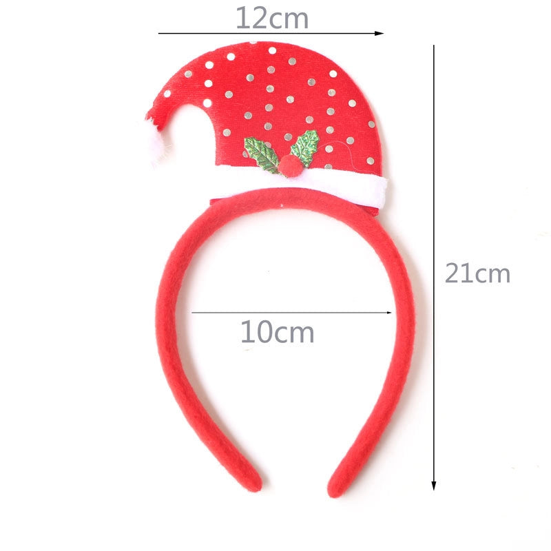 Christmas Hairband Old Man Snowman Elk Horn Headband Christmas Decorations Children Party Headdress