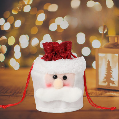 Christmas Gift Bag Candy Bag Christmas Decoration Burlap Santa Claus Apple Bag Gift Bag