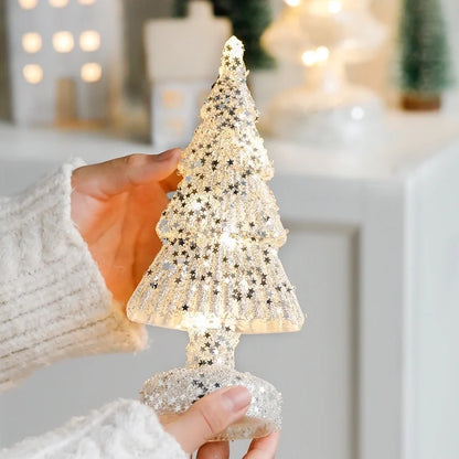 Christmas Minimalist Classic Style Christmas Tree Glass Holiday Festival Ornaments