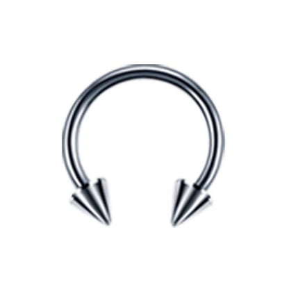 Classic Style Solid Color Stainless Steel Nose Ring In Bulk