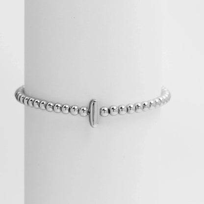 Copper Minimalist Plating Letter Bracelets