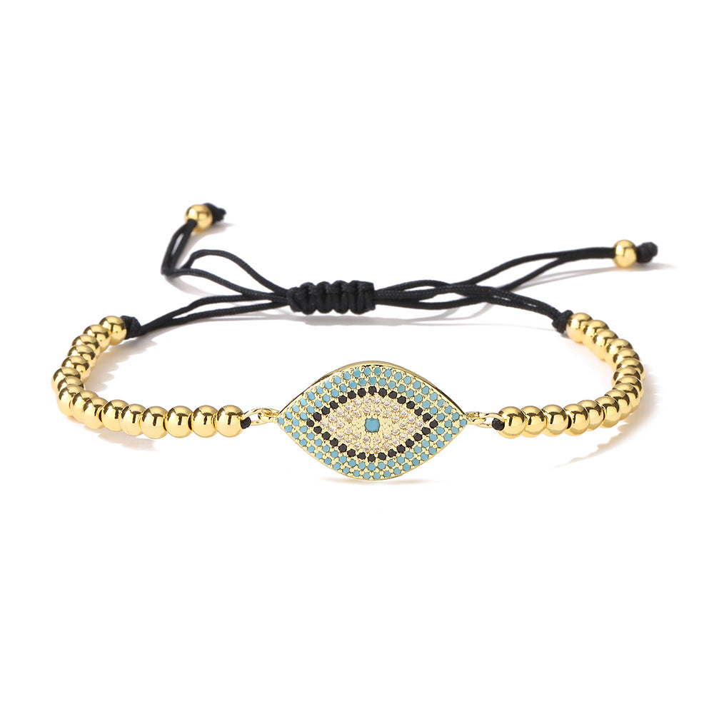 Women Eye Geometric Copper Bracelets
