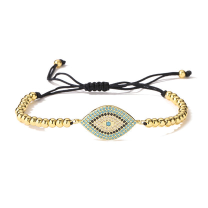 Women Eye Geometric Copper Bracelets