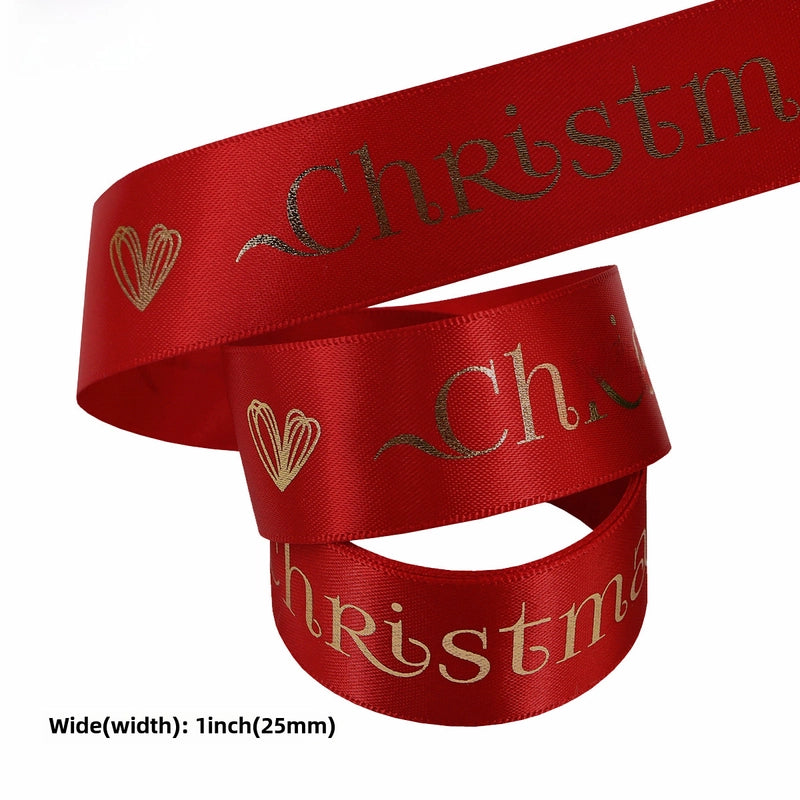 Christmas Ribbon Cake Baking Ribbon Christmas Gift Box Packaging Ribbon Ribbon Bow Christmas Ribbon