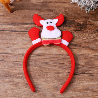 Christmas Cartoon Style Cute Snowman Elk Party Festival Headband