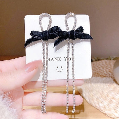 1 Pair Glam Geometric Plating Inlay Alloy Artificial Pearls Rhinestones Drop Earrings