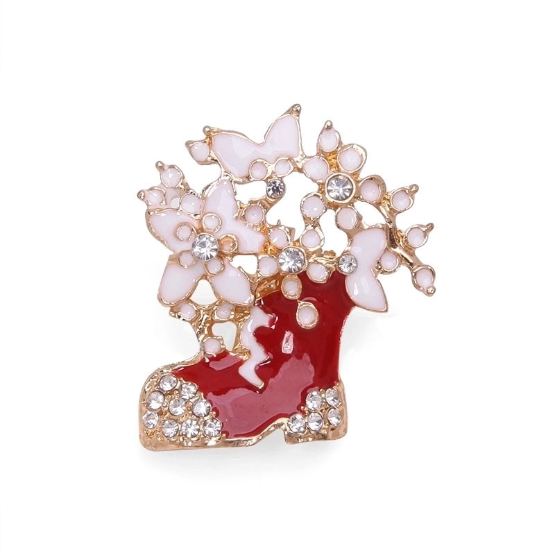 Cartoon Style Geometric Alloy Plating Artificial Diamond Women's Cartoon Brooches