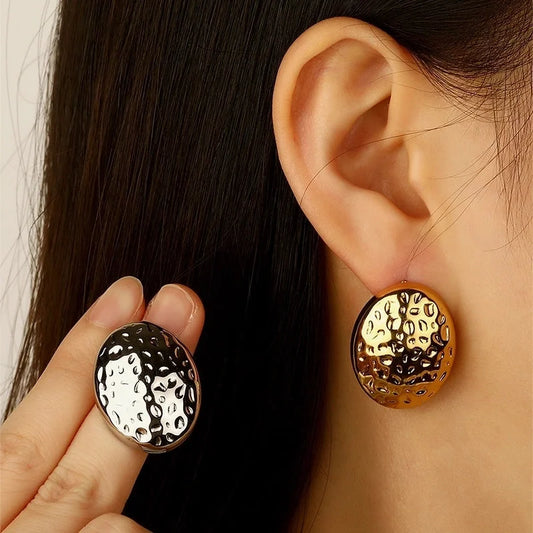 1 Pair Cute Vintage Style Classic Style Geometric 304 Stainless Steel Imitation Gold Ear Studs