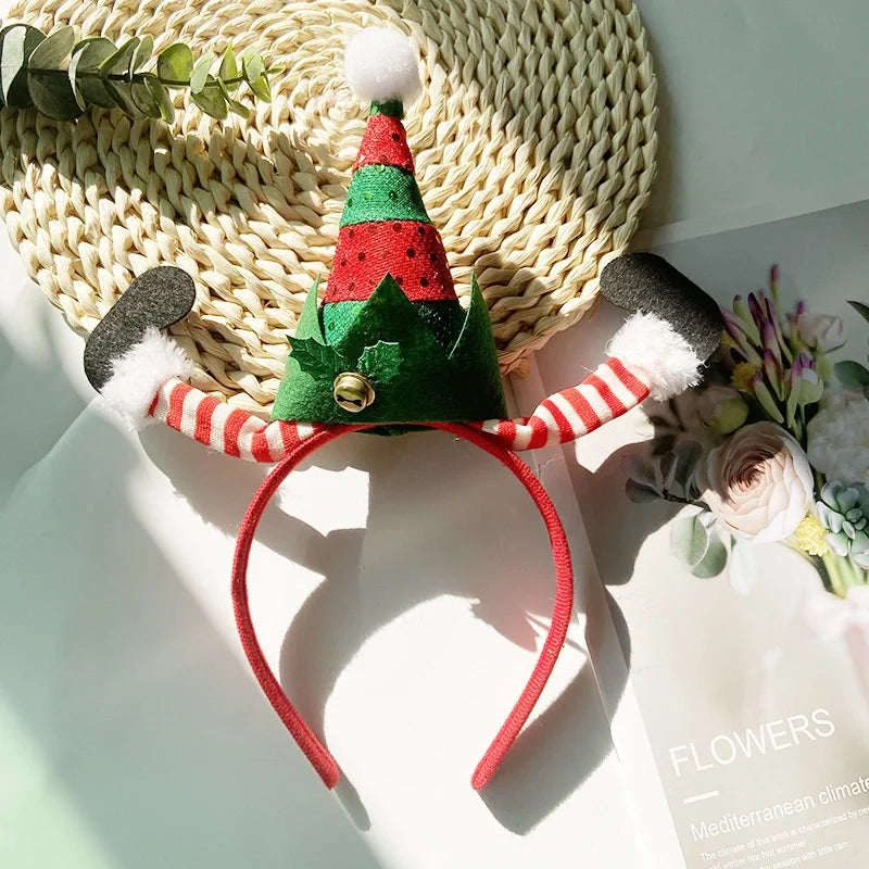 Christmas Cartoon Style Christmas Hat Plastic Christmas Costume Props