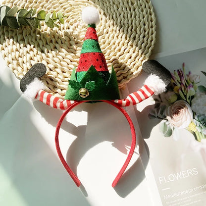 Christmas Cartoon Style Christmas Hat Plastic Christmas Costume Props