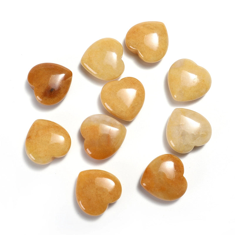 2 Pieces Gemstoen Heart Special Large Favorably 20Mm Pink Crystal Love Amethyst Heart-Shaped Ornaments