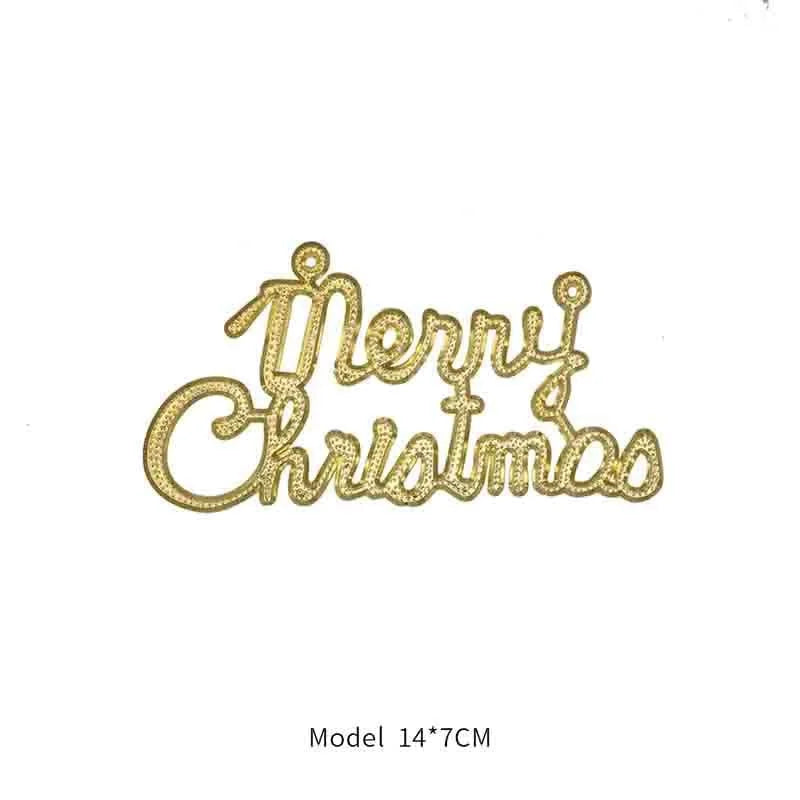 Cross-border Christmas Decorations Christmas Tree Pendant Snowflake Hanging Ball Pine Cone Gift Bag Christmas Old Man Small Drum Butterfly