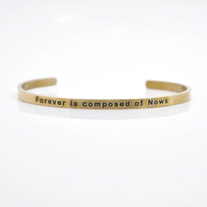 Casual Minimalist Letter Stainless Steel Cuff Bracelets