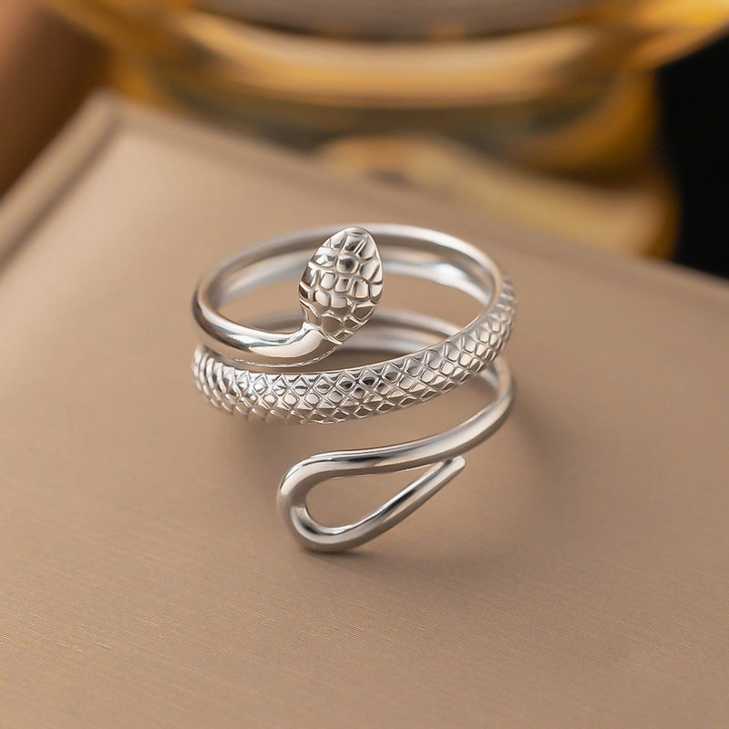 3 Pieces Minimalist Solid Color Titanium Steel Plating Rings