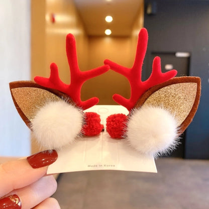 Christmas Cartoon Style Antlers Plastic Festival Costume Props