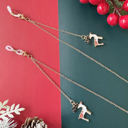 Vacation Christmas Tree Alloy Christmas Women's Glasses Chain
