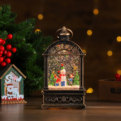 Christmas Cute Christmas Tree Santa Claus Snowman PC Party Festival Ornaments Led Lights Night Lights