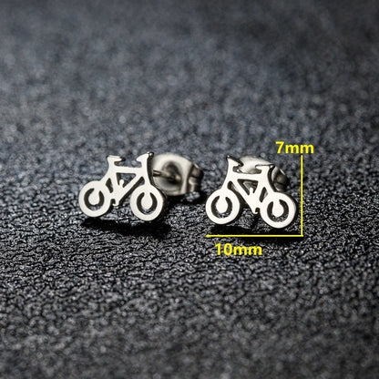 1 Pair Minimalist Classic Style Round Star Moon Hollow Out 304 Stainless Steel 18K Gold Plated Ear Studs