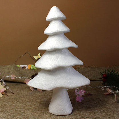 10 Pieces Foam Styrofoam White Christmas Tree Christmas Halloween Decoration Accessories Preschool Children Diy Craft Materials