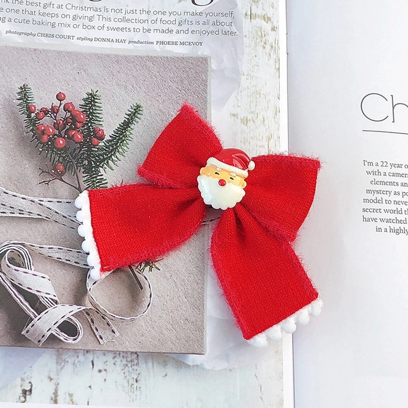 Christmas Cute Bow Knot Elk Cloth Party Party Accessories