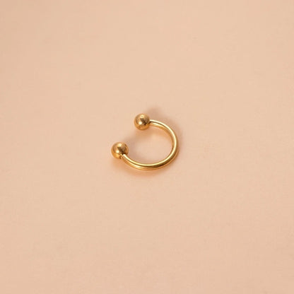 Classic Style Ball Pure Titanium Plating 18k Gold Plated Lip Stud Eyebrow Nails Ear Studs