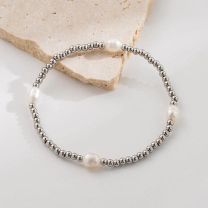 Vacation Beach Sweet Solid Color 304 Stainless Steel 18K Gold Plated Bracelets In Bulk