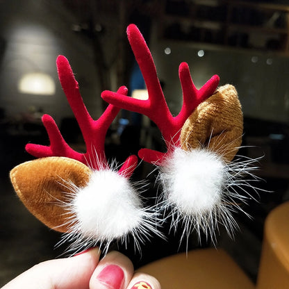 Christmas Fashion Antlers Plush Festival