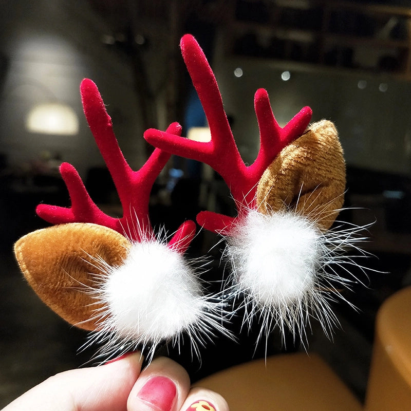 Christmas Fashion Antlers Plush Festival