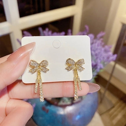 Fashion Heart Shape Copper Pearl Inlay Artificial Gemstones Drop Earrings 1 Pair