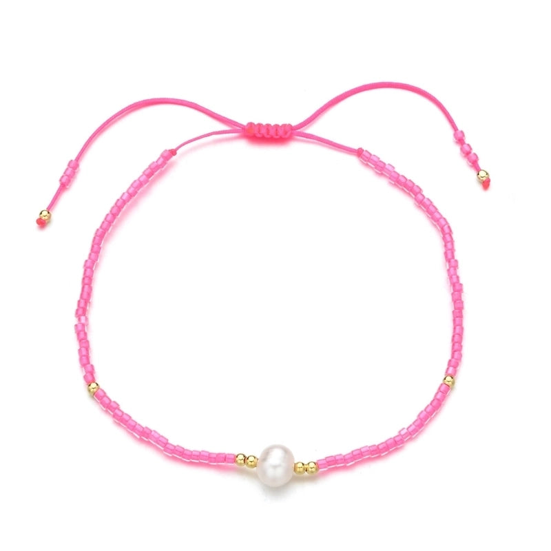 Bohemian Colorful Freshwater Pearl Seed Bead Bracelets