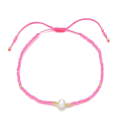 Bohemian Colorful Freshwater Pearl Seed Bead Bracelets