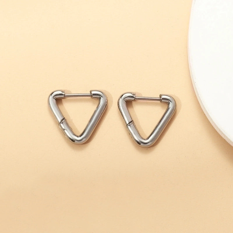 Minimalist Geometric Stainless Steel Earrings 1 Pair