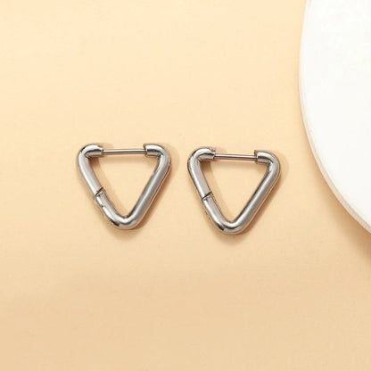Minimalist Geometric Stainless Steel Earrings 1 Pair