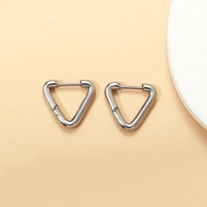 Minimalist Geometric Stainless Steel Earrings 1 Pair