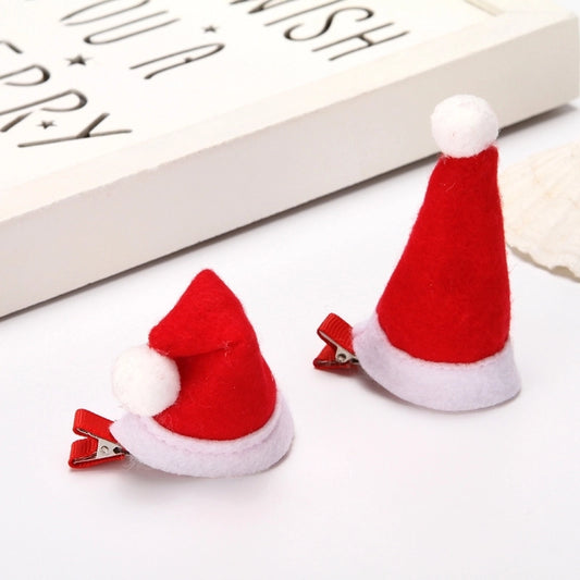 Christmas Red Small Hat Children's Hairpin