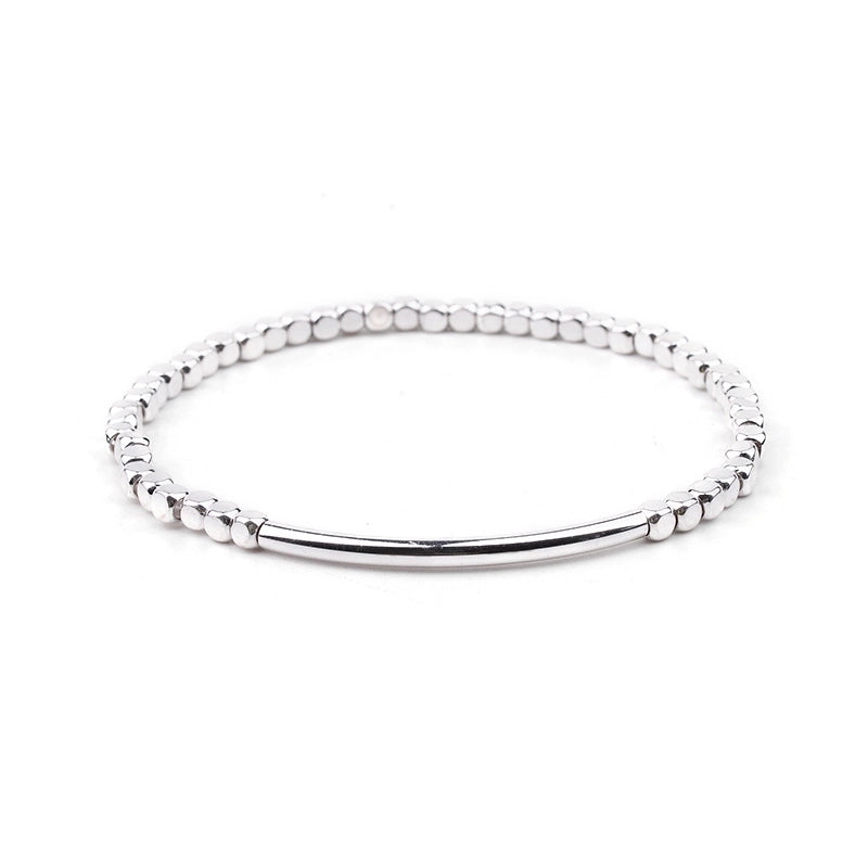 Minimalist Geometric Beaded Crystal Bracelets