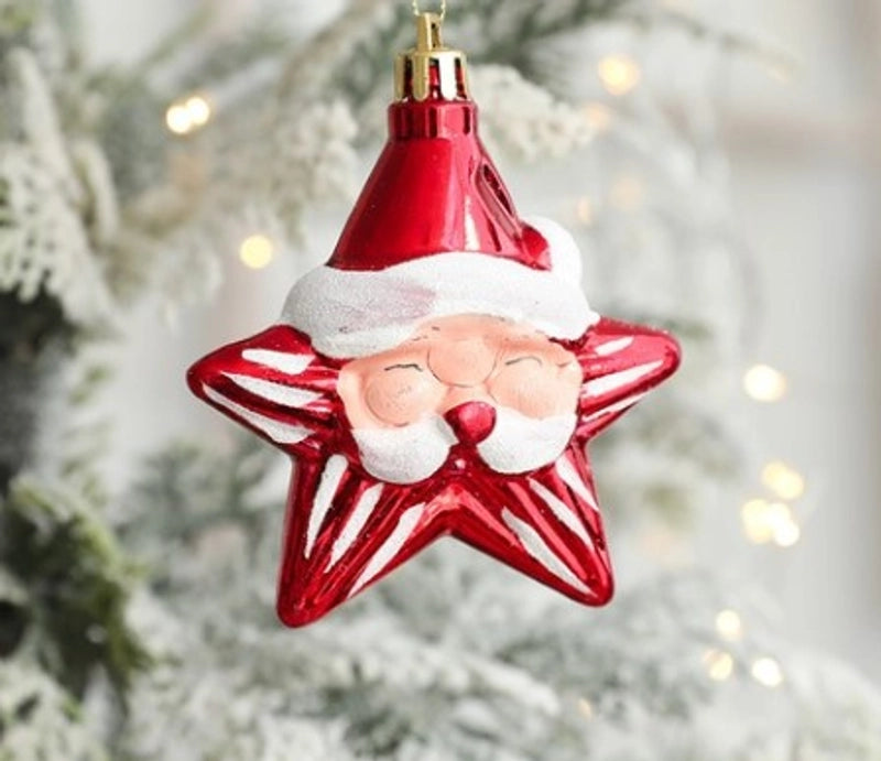 Christmas Fashion Santa Claus Plastic Party Hanging Ornaments
