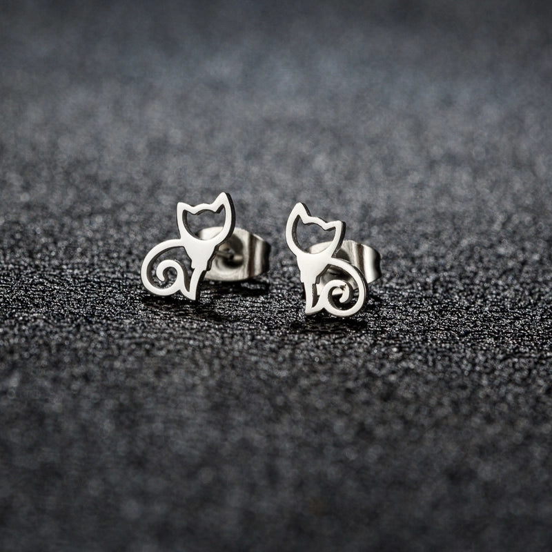 1 Pair Christmas Sweet Minimalist Snowflake Irregular Polishing Plating 304 Stainless Steel 18K Gold Plated Ear Studs