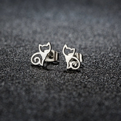 1 Pair Christmas Sweet Minimalist Snowflake Irregular Polishing Plating 304 Stainless Steel 18K Gold Plated Ear Studs