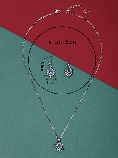 5 Sets Hot Sale Christmas Gift Snowflake Socks Snowman Christmas Tree Jewelry Holiday Set