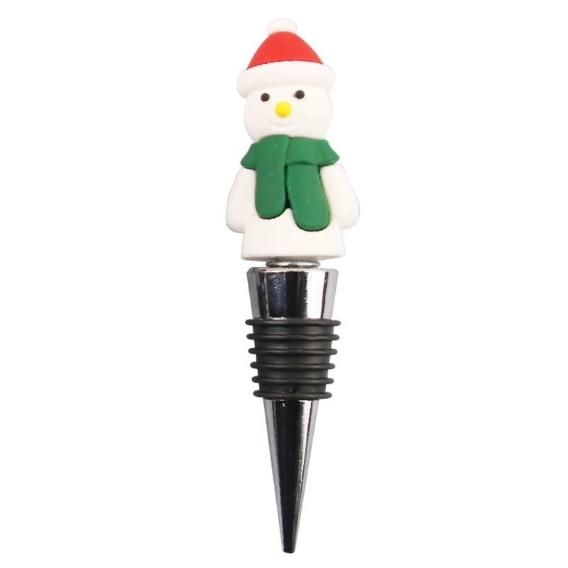 Christmas Cute Cartoon PVC Aluminium Alloy Wine Stopper 1 Piece