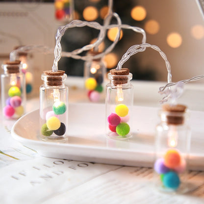 Christmas Cute Bottle Glass Christmas String Lights