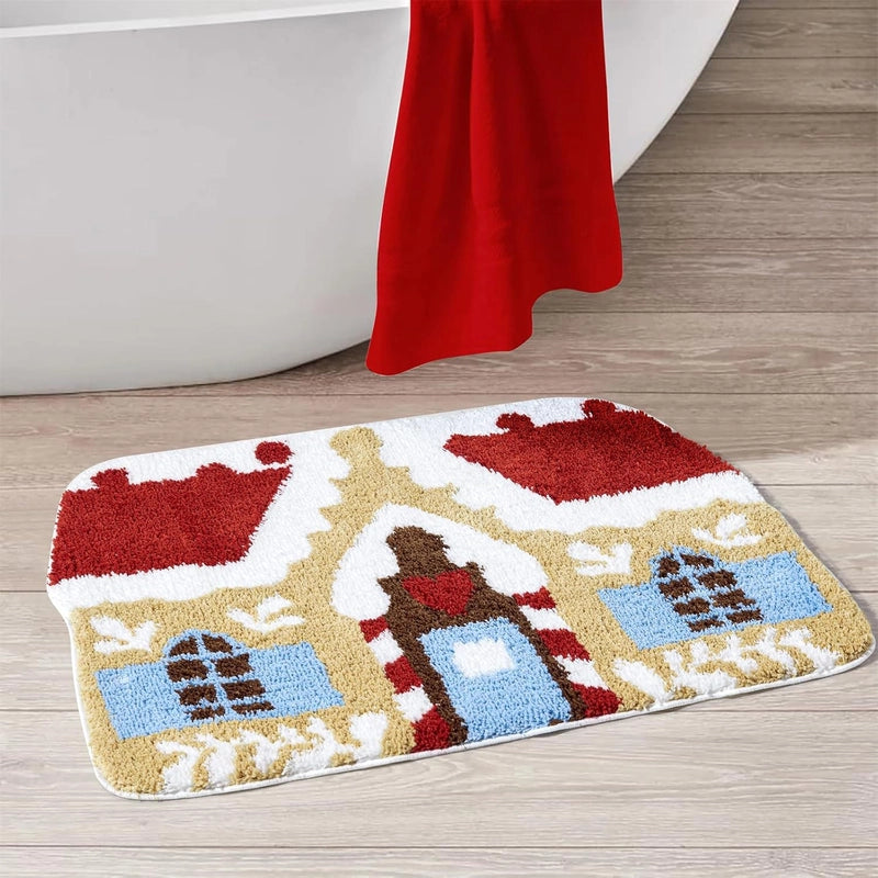Christmas Casual Cute Christmas Tree Santa Claus Imitation Cashmere