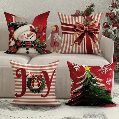 Fashion Cartoon Linen Pillow Cases