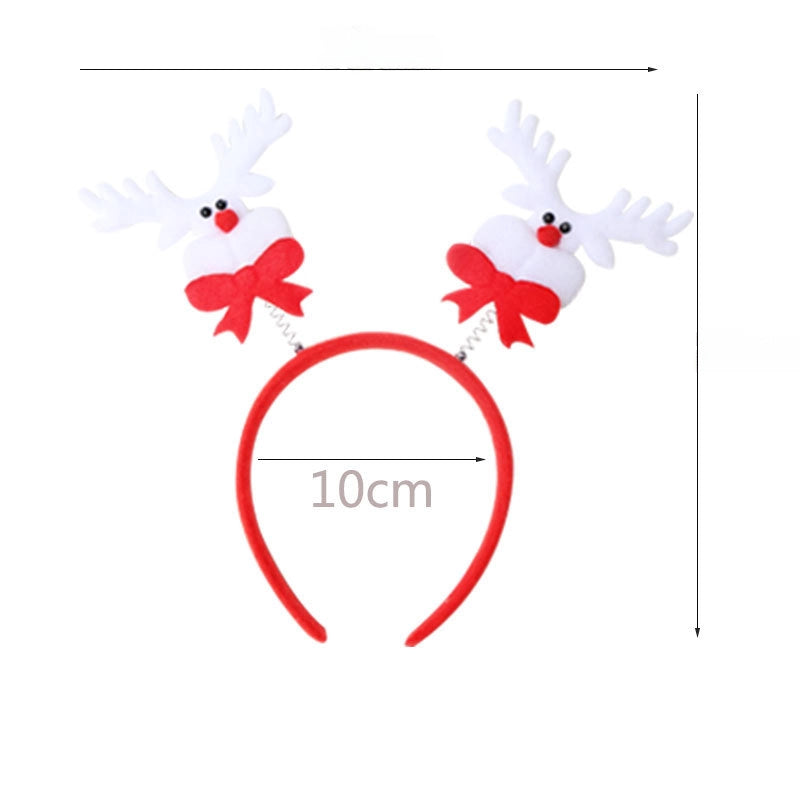 Christmas Hairband Old Man Snowman Elk Horn Headband Christmas Decorations Children Party Headdress