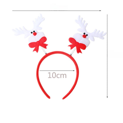 Christmas Hairband Old Man Snowman Elk Horn Headband Christmas Decorations Children Party Headdress